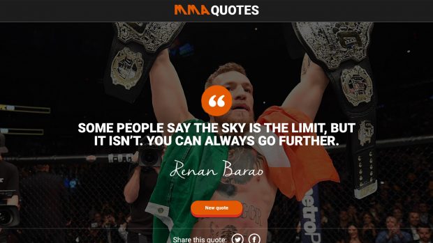 MMA quotes – web project