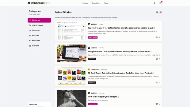Introducing Web Design Feed: A Hub for Modern Web Design and Web Development